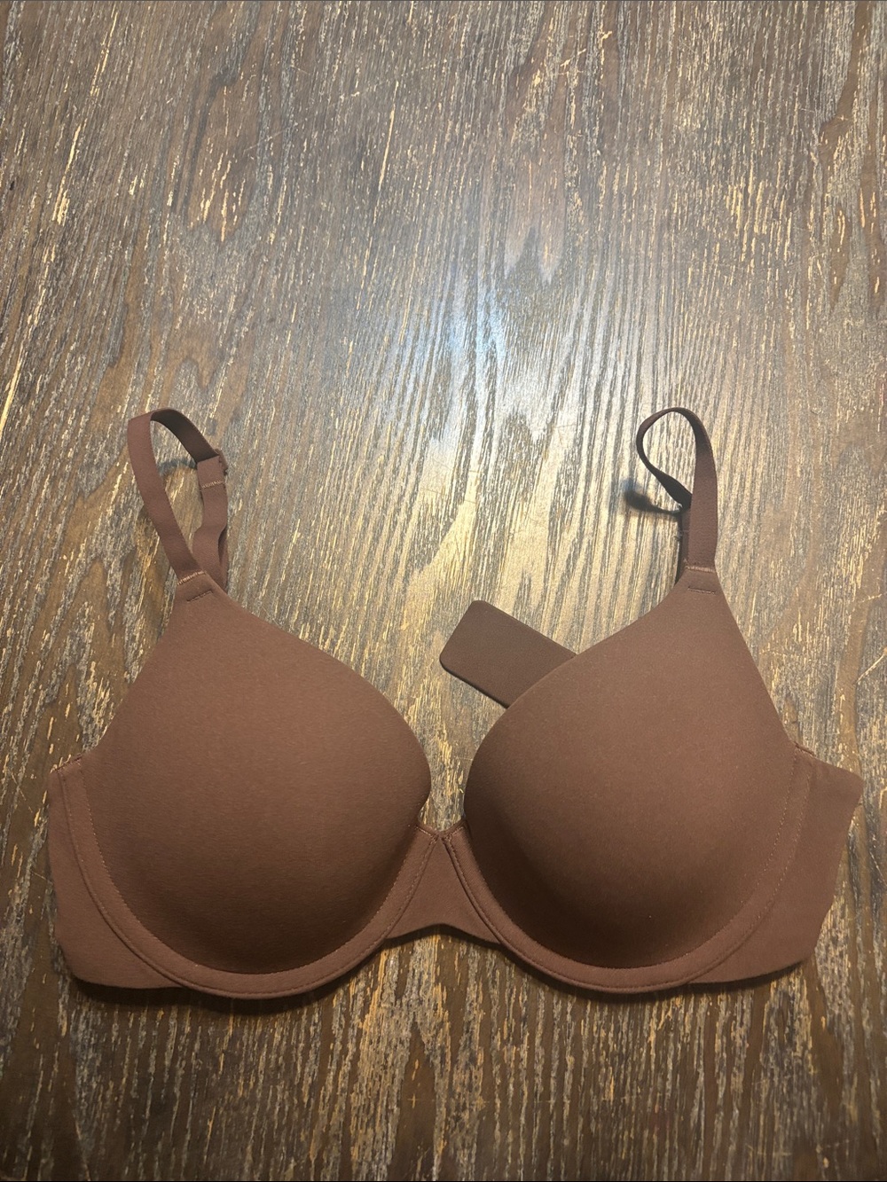 SKIMS Fits everybody T-Shirt Bra Cocoa Brown NWOT 32C